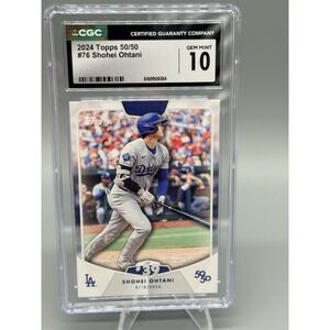 2024 Topps 50/50 Shohei Ohtani #76 HR 39 CGC 10 Gem Mint Dodgers